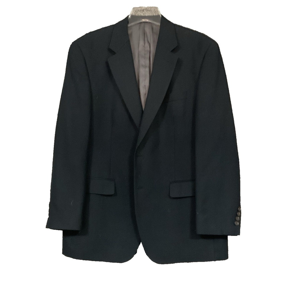 Lauren Ralph Lauren 2 Button Classic Navy Interview Sport Coat Blazer Men's 42R